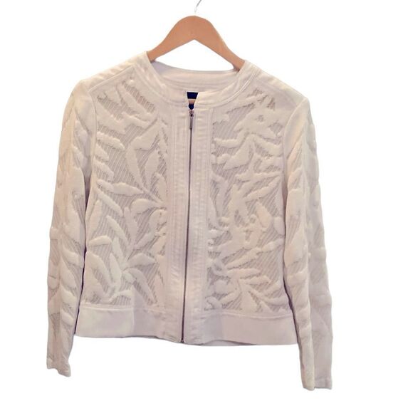 NIC+ZOE Palm Springs Jacket White Size Medium - Picture 3 of 9